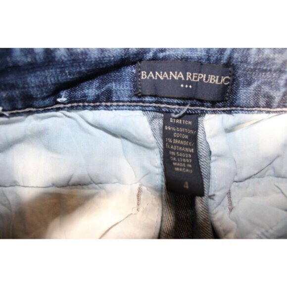Women Banana Republic Stretch Mid Rise Jeans Denim Sz: 4 Blue Boot Cut 6 Pockets - Picture 4 of 8